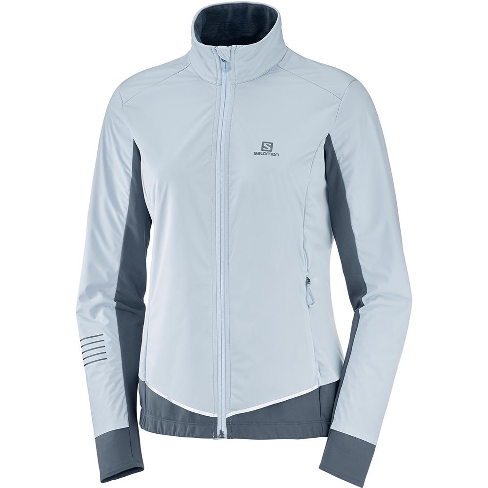 Chaquetas Salomon Mujer Azules - Salomon Argentina LIGHTNING LIGHTSHELL JKT W,615794-YXR